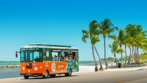 Key West hop on hop off trolley