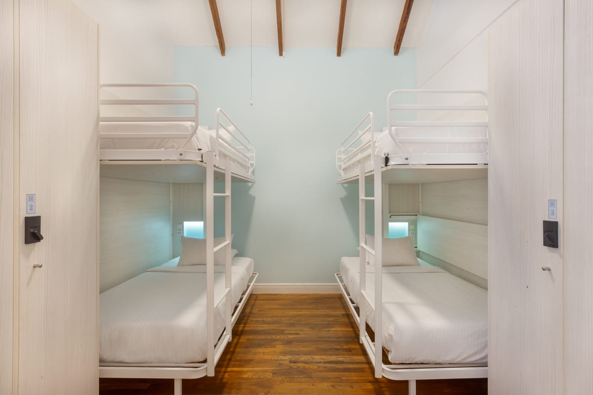 Owner's Suite room with two bunkbeds.