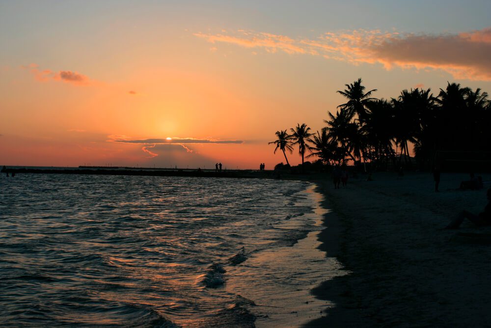 The view of the beautiful sunsets in Key West.