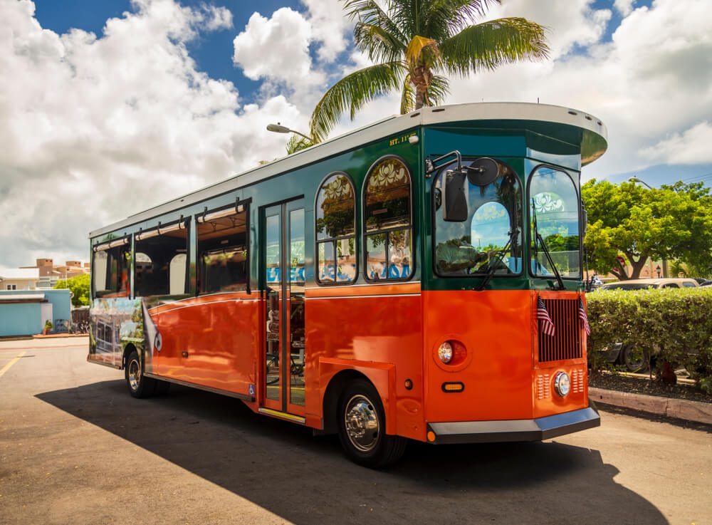 A Key West trolley that takes riders on memorable tours.